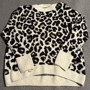 Women’s cheetah print sweater